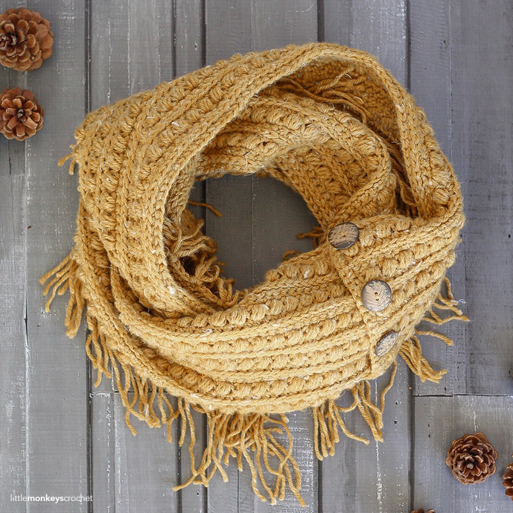 ​Снуд крючком THE MALIA INFINITY SCARF фото