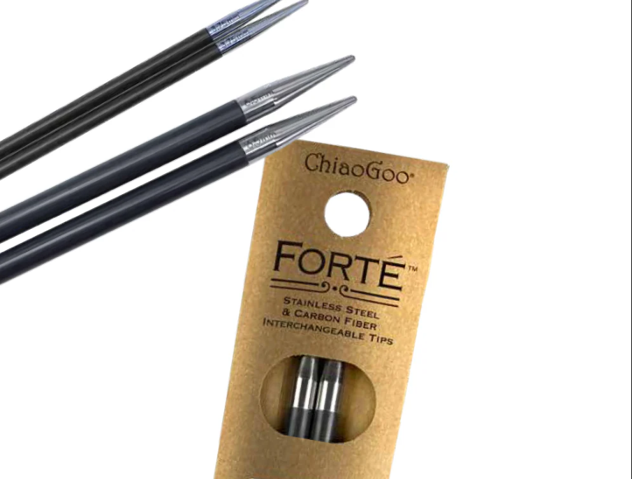 Съемные металлические спицы без лески ChiaoGoo Forte, длина спицы 13 см фото